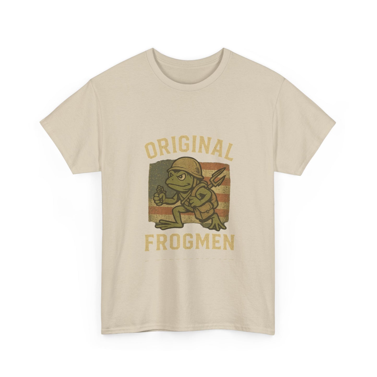 Navy Seals Original Frogmen Unisex Heavy Cotton Tee, Graphic Tee, Retro Shirt, Navy Wear, Outdoor Adventure