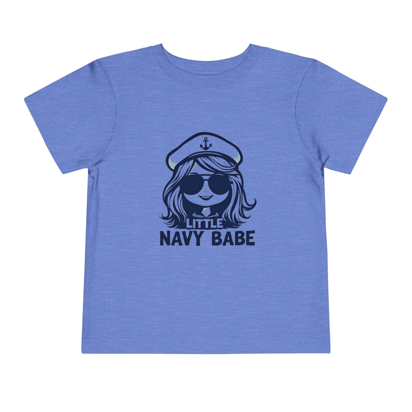Little Navy Babe Toddler Tee - Cute Little Nautical Shirt, Kids Summer Clothes, Baby Shower Gift, Nautical Theme Outfits, Beach Wear, Navy Sister, Navy Daughter
