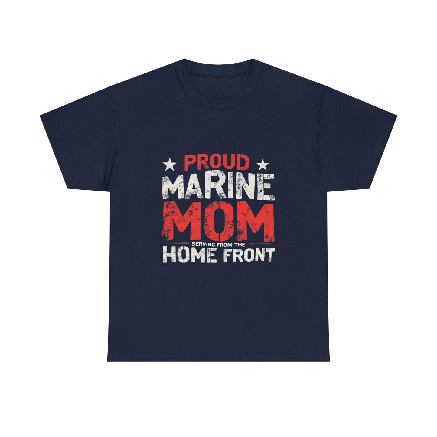 Proud Marine Mom Tee, Unisex Cotton T-Shirt, Gift for Military Moms, Support Our Troops Apparel, Patriotic Shirt, Home Front Pride