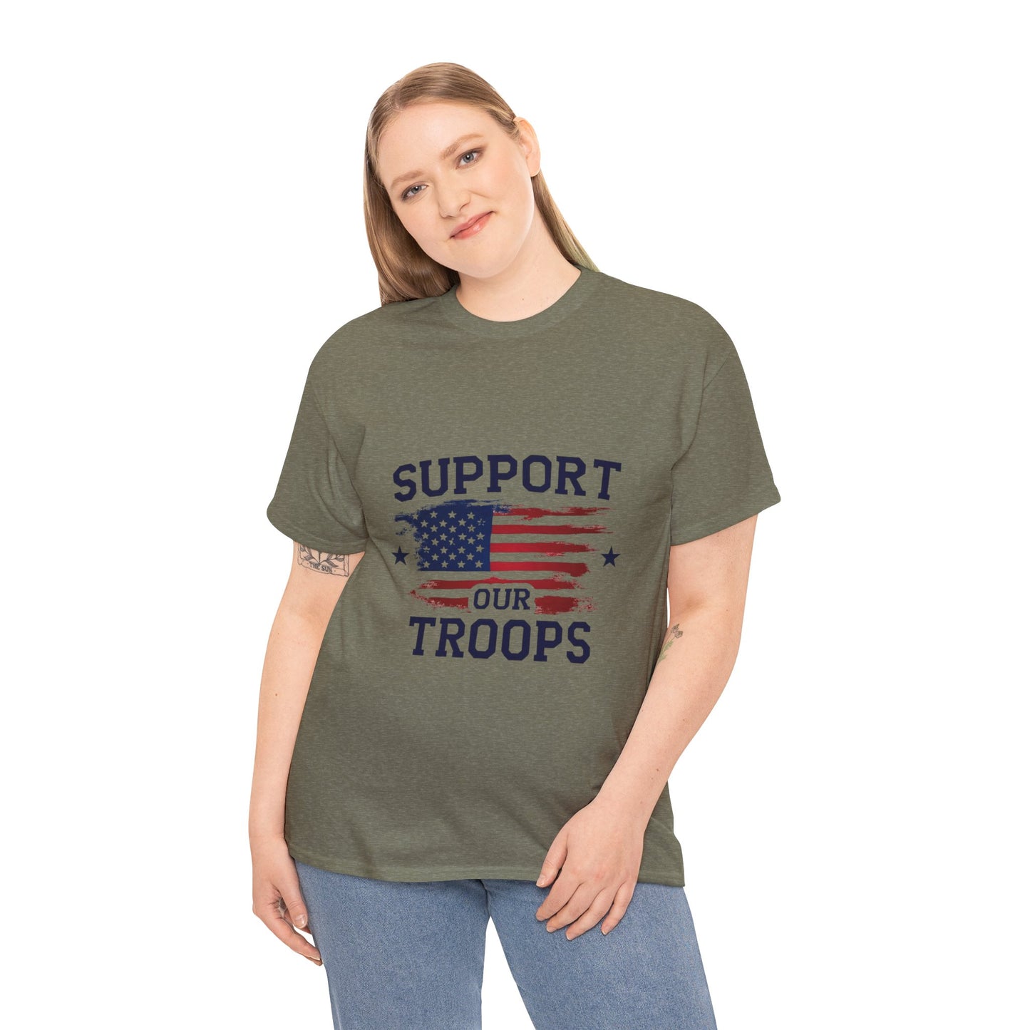 Support Our Troops Unisex T-Shirt | Patriotic Tee | Veteran Appreciation | Military Support | Gift for Heroes