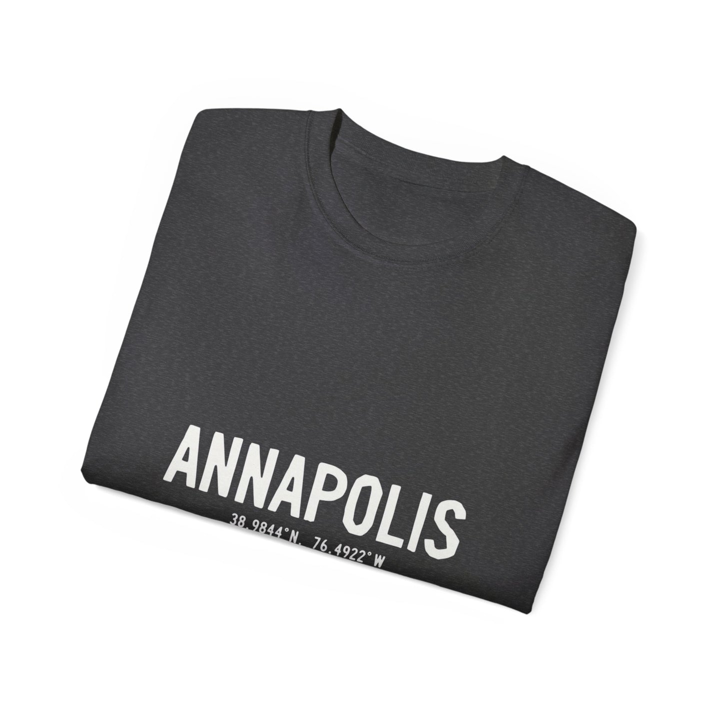 Annapolis Coordinates Unisex Ultra Cotton Tee, Casual Statement Tee, Gift for Travelers, Adventure Shirt, Vintage Style T-shirt