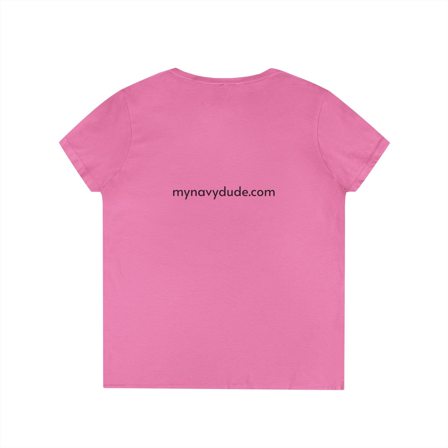 U.S. Navy Pilot Mom V-Neck Tee, Military Mom Gift, Air Force Apparel, Proud Navy Family Shirt, Women's Graphic Tee