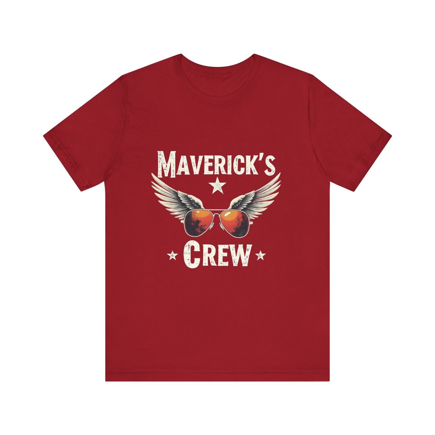 Maverick's Crew Short Sleeve Tee, Unisex T-Shirt, Cool Crew Shirt, Summer Wardrobe Essential, Gift for Friends