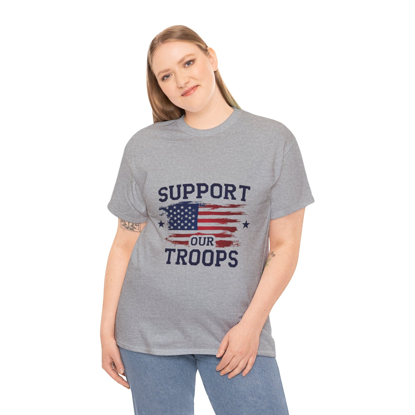 Support Our Troops Unisex T-Shirt | Patriotic Tee | Veteran Appreciation | Military Support | Gift for Heroes