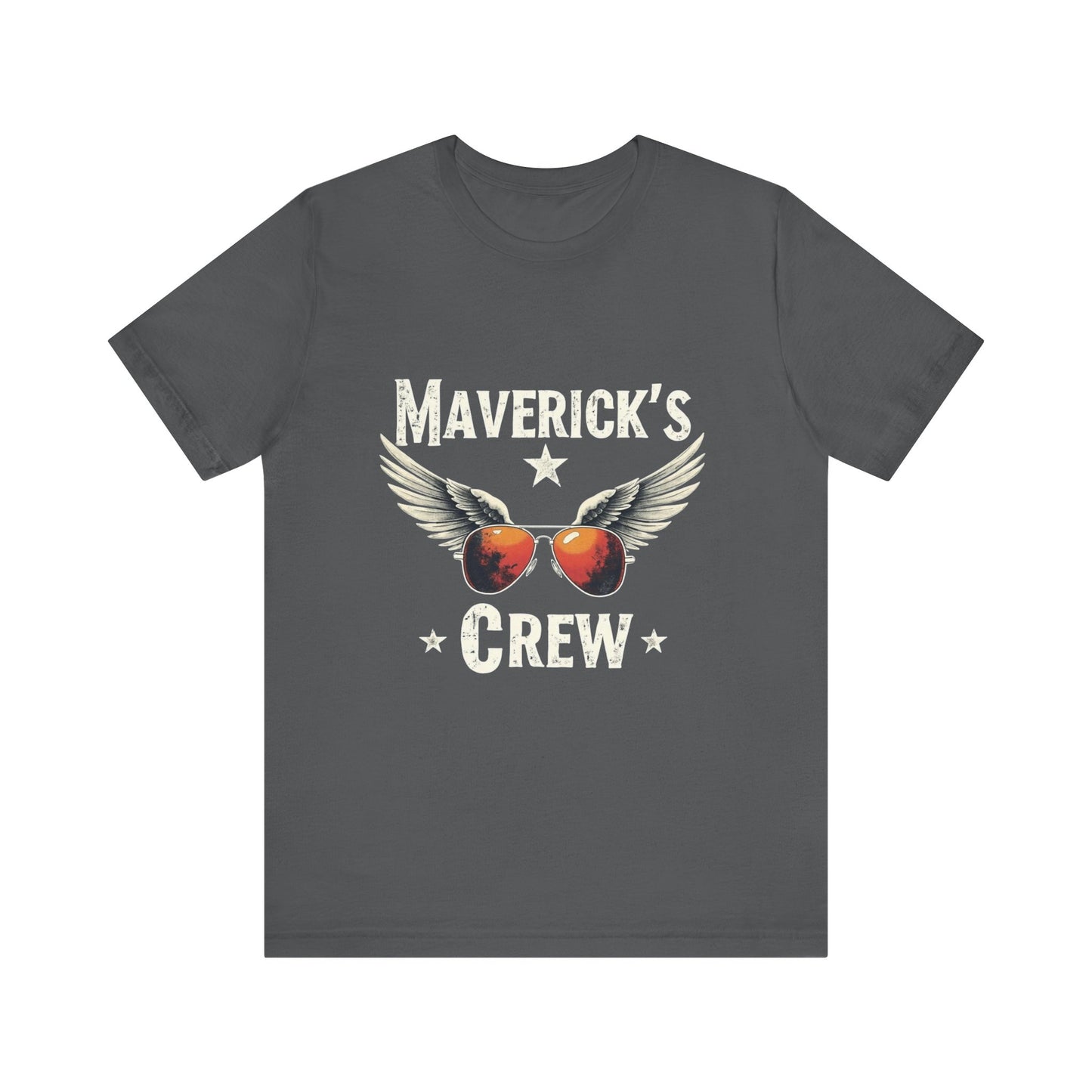 Maverick's Crew Short Sleeve Tee, Unisex T-Shirt, Cool Crew Shirt, Summer Wardrobe Essential, Gift for Friends