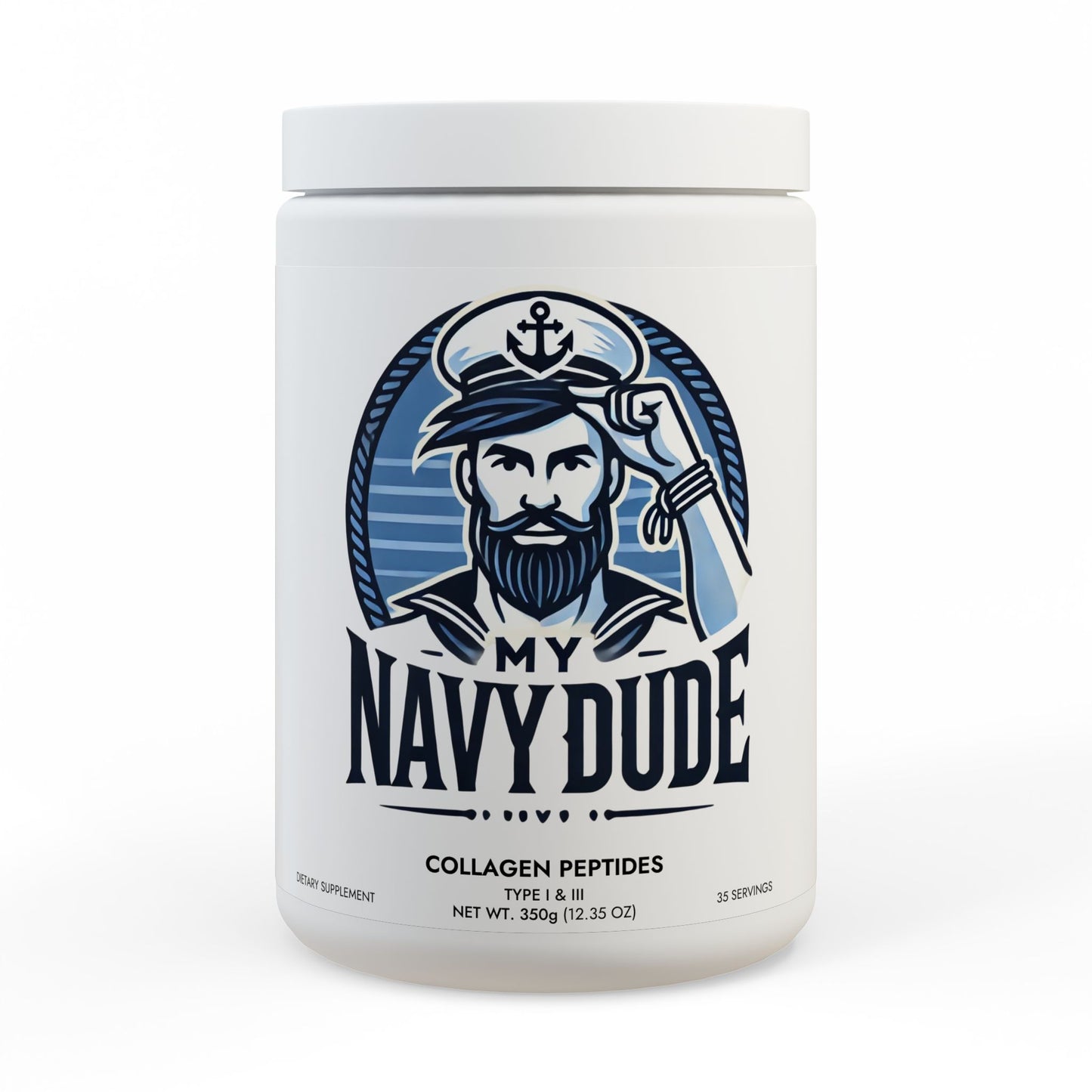 MY NAVY DUDE Collagen Peptides Type I & III Supplement (350g, 12.3oz)