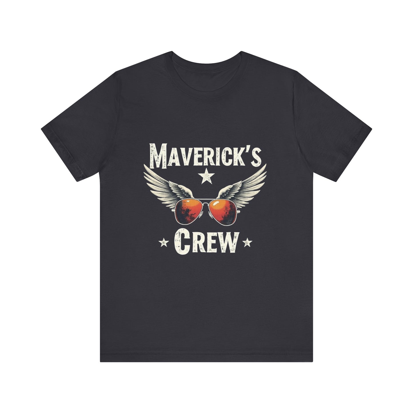 Maverick's Crew Short Sleeve Tee, Unisex T-Shirt, Cool Crew Shirt, Summer Wardrobe Essential, Gift for Friends