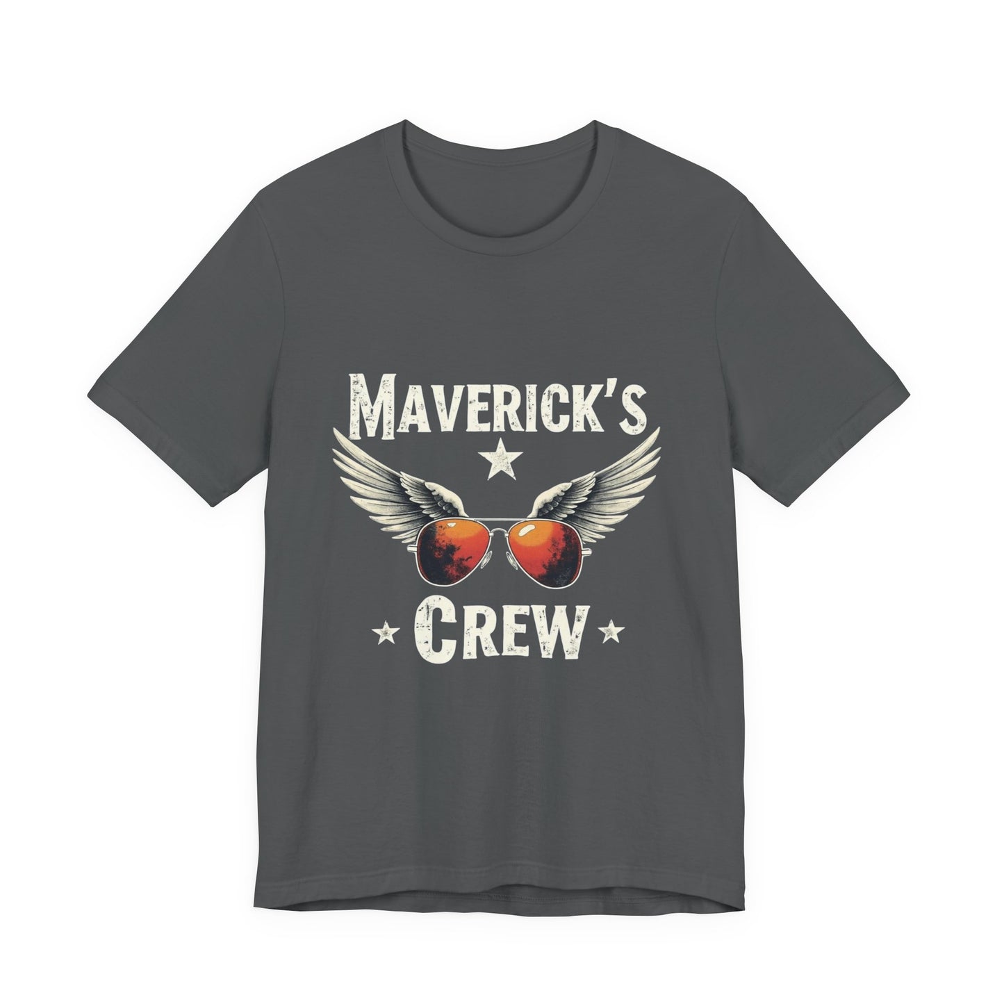 Maverick's Crew Short Sleeve Tee, Unisex T-Shirt, Cool Crew Shirt, Summer Wardrobe Essential, Gift for Friends
