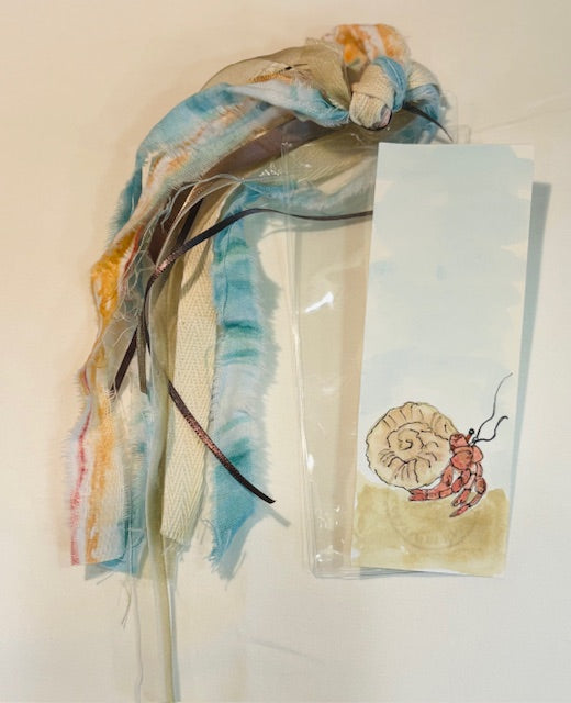 Hand Painted Nautical Watercolor Bookmarks, Set of 4 (Free Shipping)