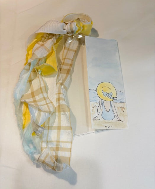 Hand Painted Nautical Watercolor Bookmarks, Set of 4 (Free Shipping)
