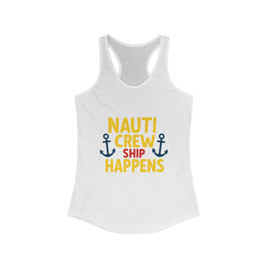 Nautical Humor Racerback Tank, Nautical Crew Tank, Summer Top, Beach Wear, Gift for Boaters