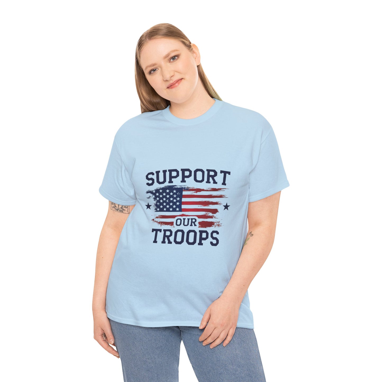 Support Our Troops Unisex T-Shirt | Patriotic Tee | Veteran Appreciation | Military Support | Gift for Heroes