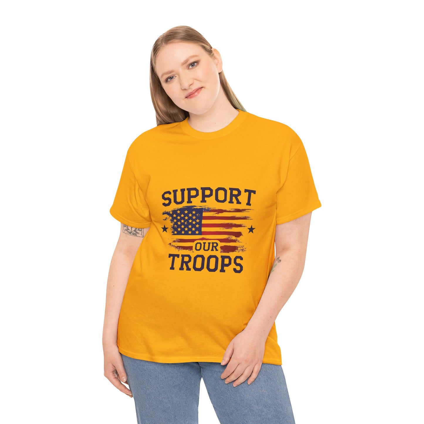 Support Our Troops Unisex T-Shirt | Patriotic Tee | Veteran Appreciation | Military Support | Gift for Heroes
