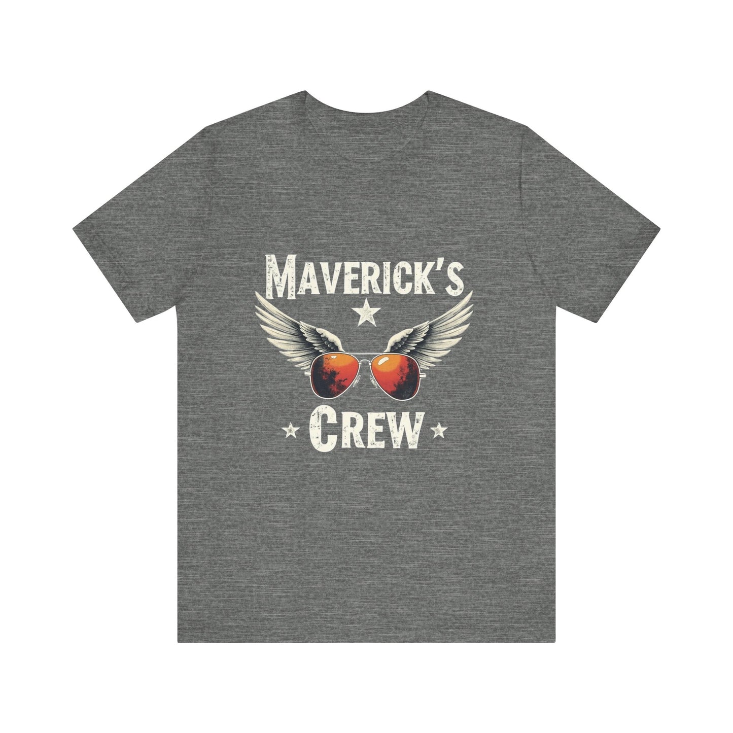 Maverick's Crew Short Sleeve Tee, Unisex T-Shirt, Cool Crew Shirt, Summer Wardrobe Essential, Gift for Friends