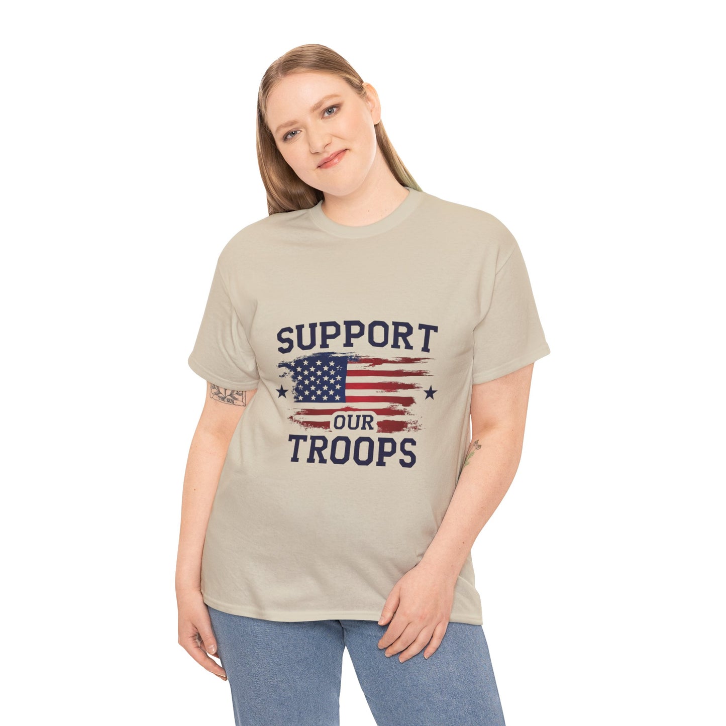 Support Our Troops Unisex T-Shirt | Patriotic Tee | Veteran Appreciation | Military Support | Gift for Heroes