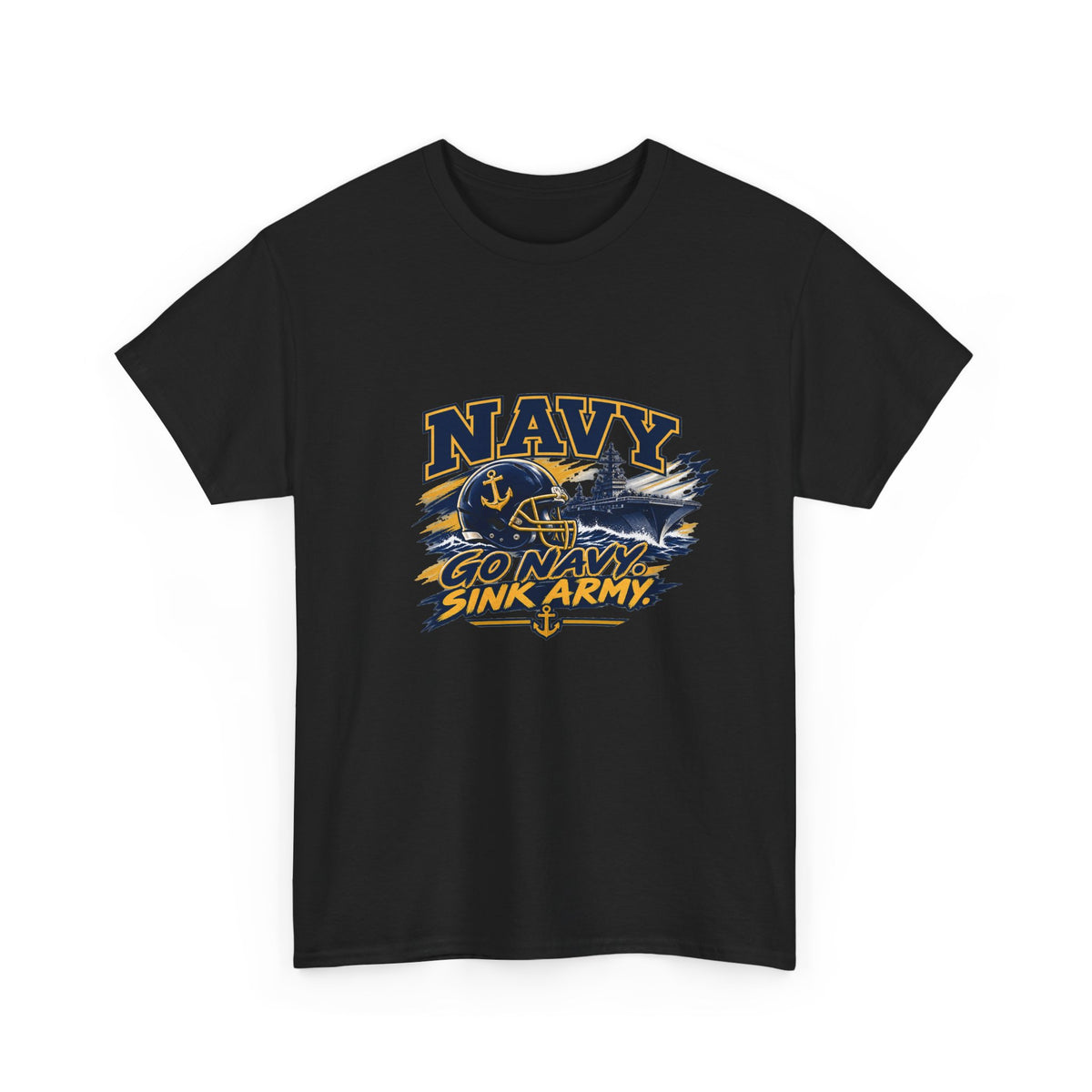 Go Navy Sink Army Graphic T-Shirt