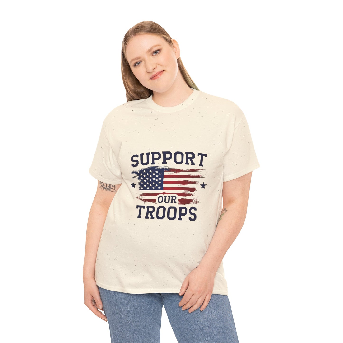 Support Our Troops Unisex T-Shirt | Patriotic Tee | Veteran Appreciation | Military Support | Gift for Heroes
