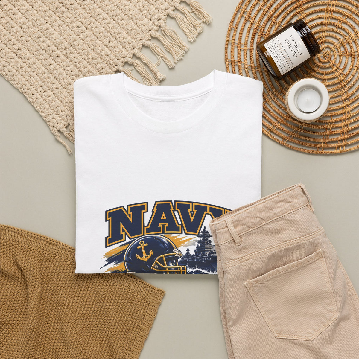 Go Navy Sink Army Graphic T-Shirt