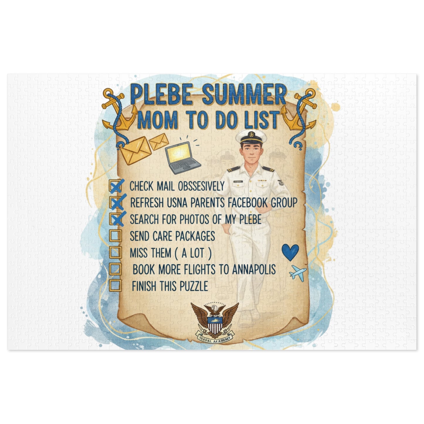 Plebe Summer, Mom To Do List Jigsaw puzzle