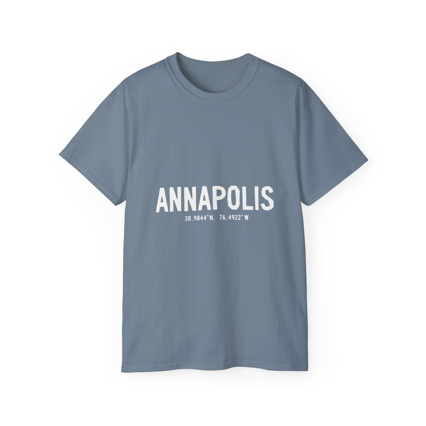 Annapolis Coordinates Unisex Ultra Cotton Tee, Casual Statement Tee, Gift for Travelers, Adventure Shirt, Vintage Style T-shirt
