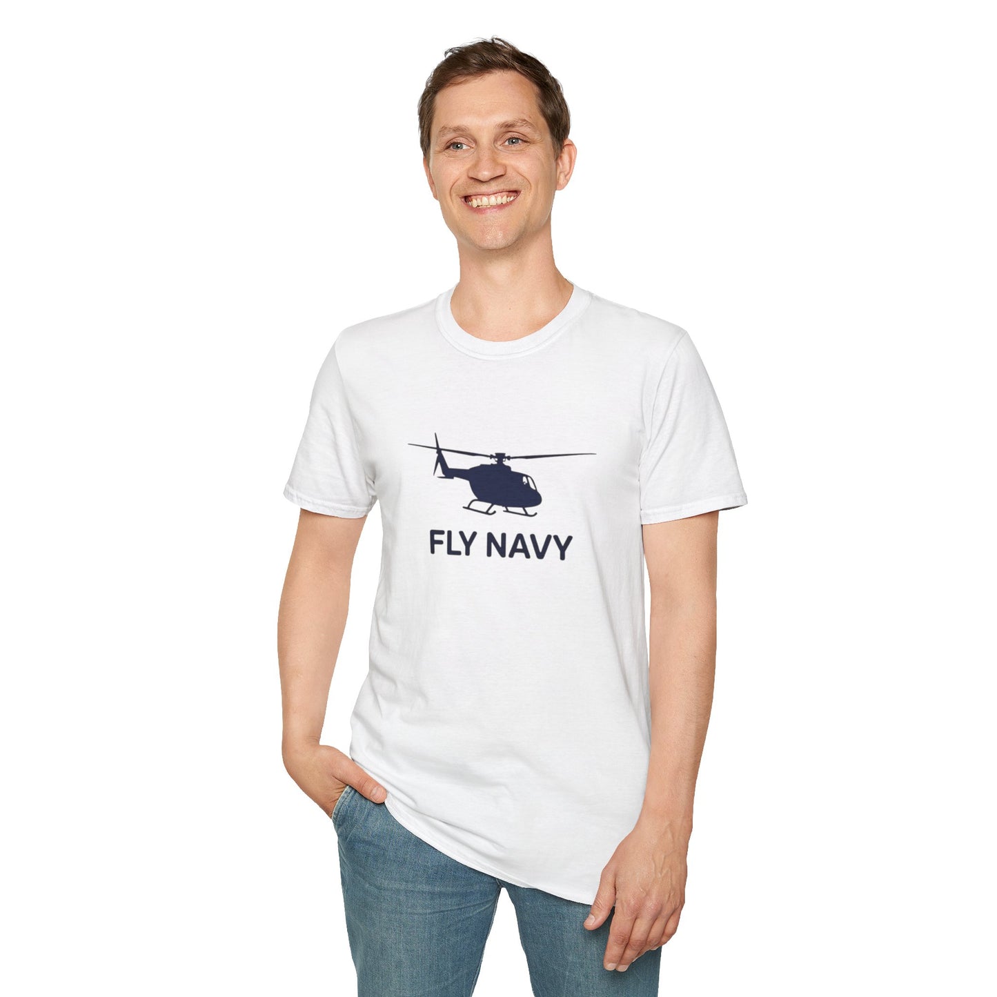 Navy Helicopter T-Shirt | Fly Navy Tee | Unisex Softstyle T-Shirt | Military Gift | Aviation Lover Apparel | Casual Everyday Wear | [...]