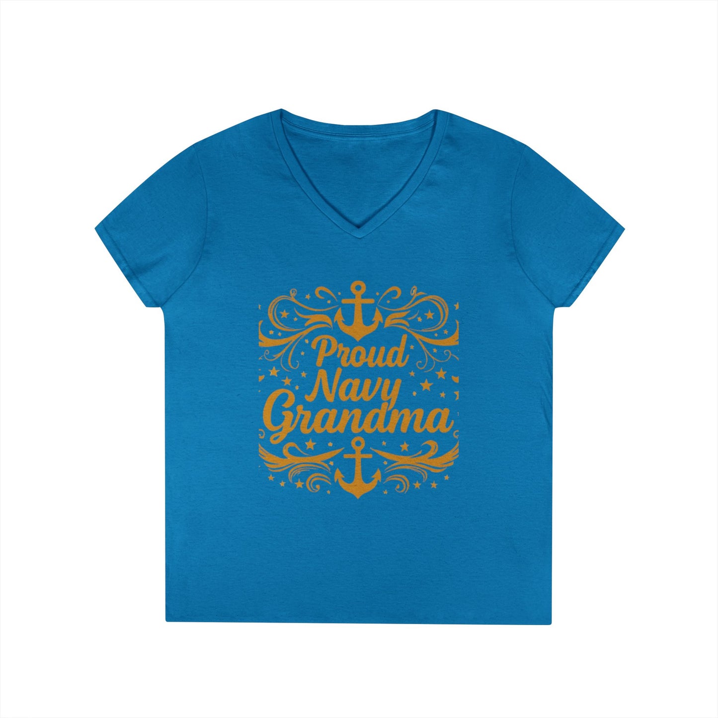 Proud Navy Grandma T-Shirt, Mother's Day Gift, Navy Family Apparel, Cute Grandmother Shirt, Unique Gifts for Her, Anchor Design Tee