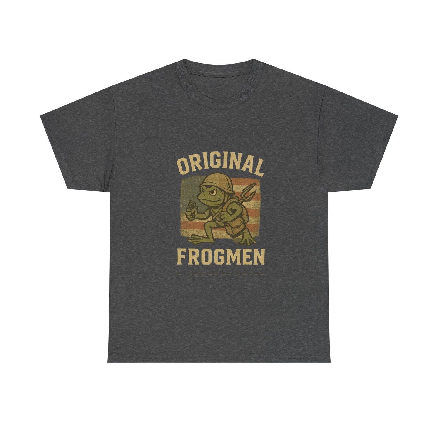 Navy Seals Original Frogmen Unisex Heavy Cotton Tee, Graphic Tee, Retro Shirt, Navy Wear, Outdoor Adventure