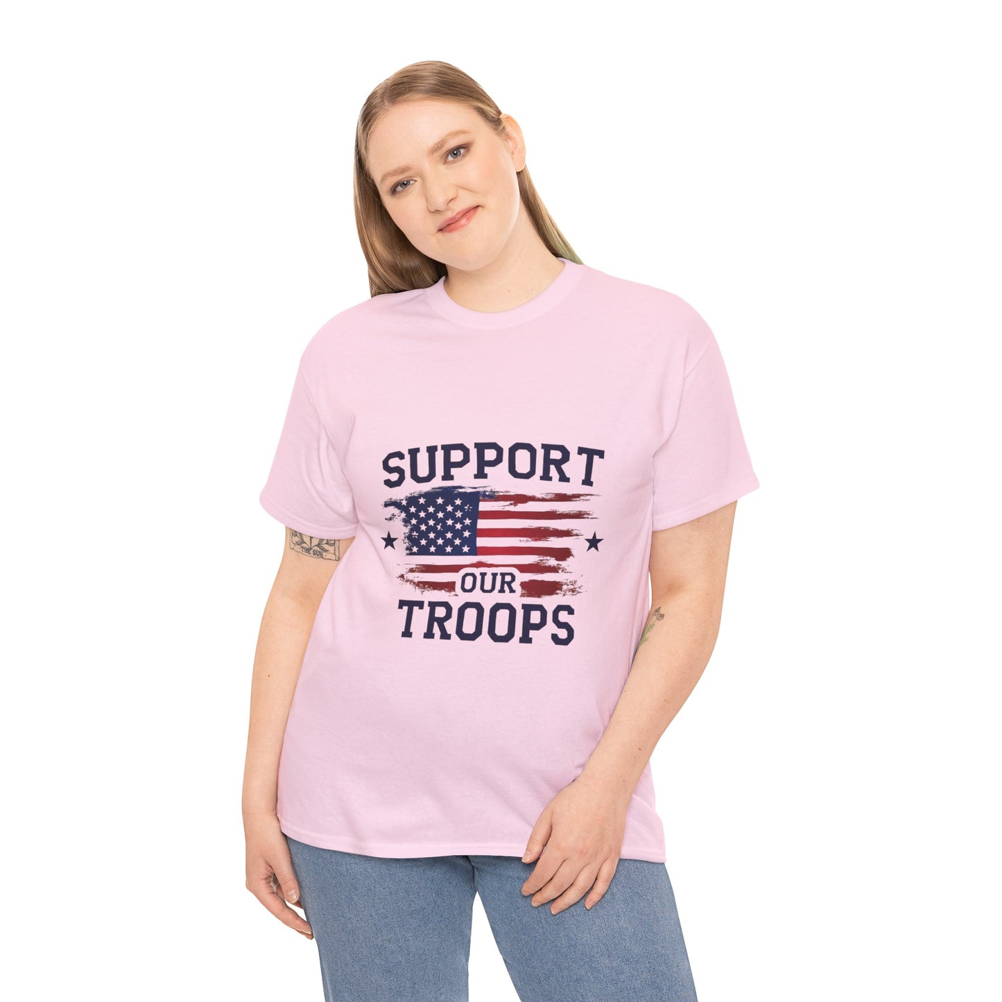 Support Our Troops Unisex T-Shirt | Patriotic Tee | Veteran Appreciation | Military Support | Gift for Heroes