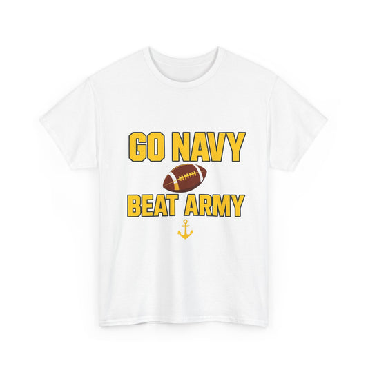 Navy Pride T-Shirt, Sports Fan Gear, Unisex Cotton Tee, Army-Navy Game Apparel, Gift for Military Families, College Football Tee