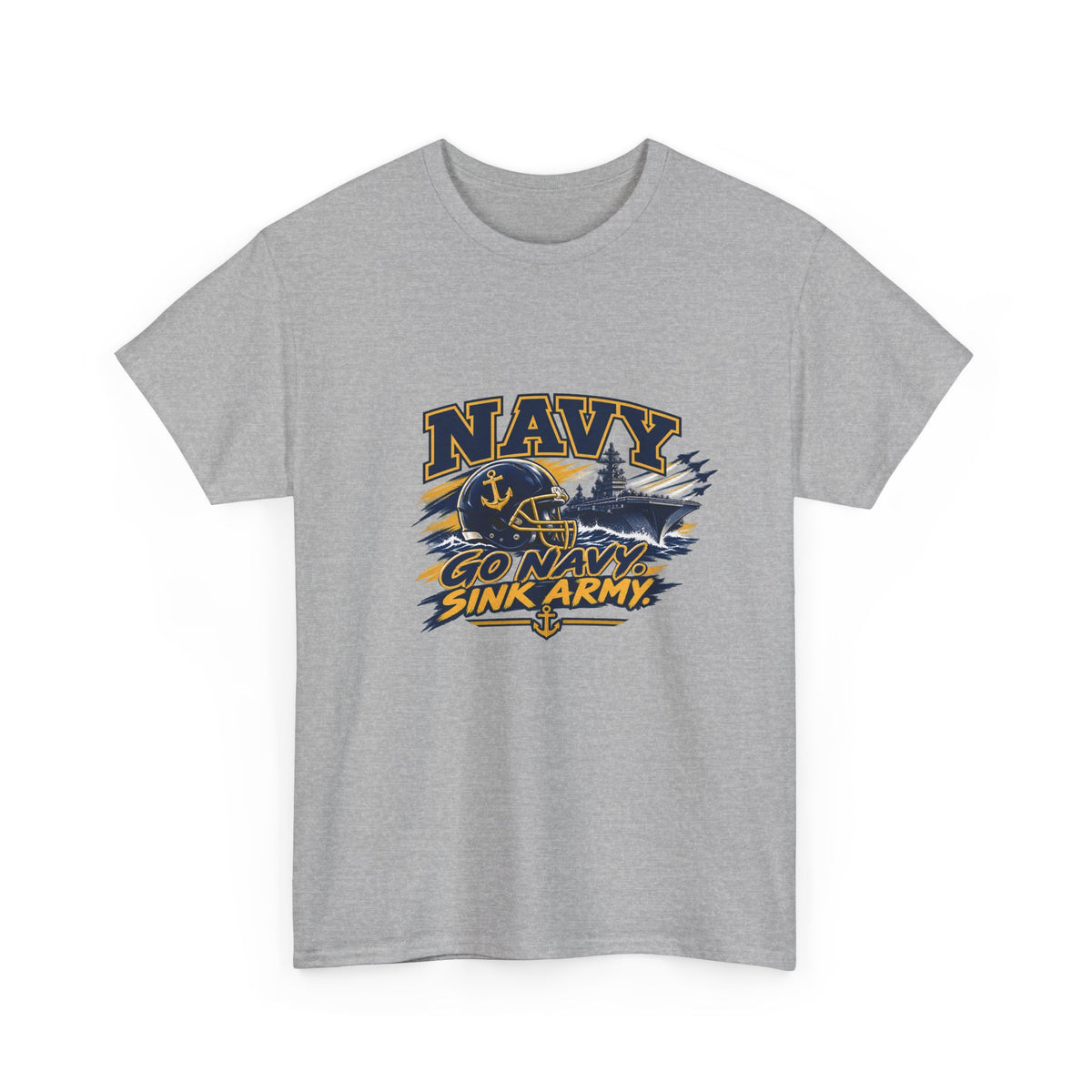 Go Navy Sink Army Graphic T-Shirt