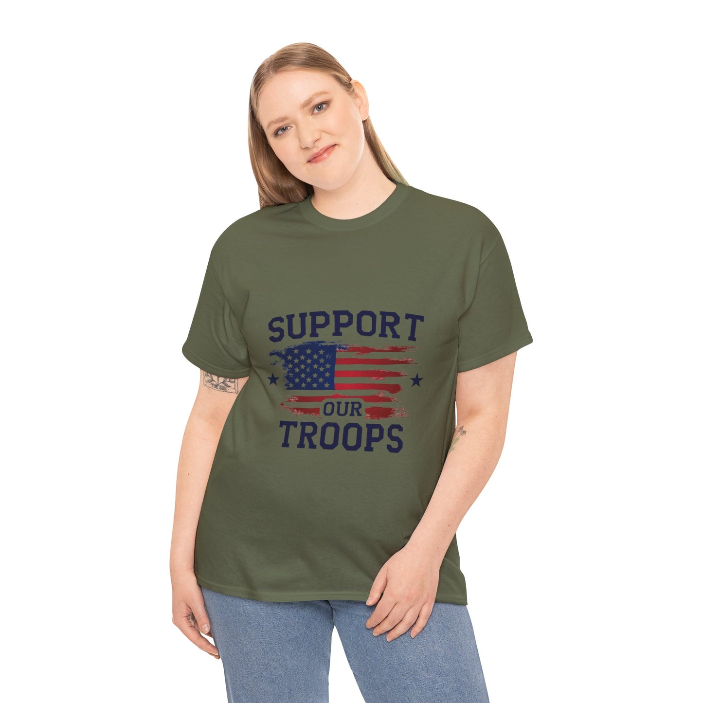 Support Our Troops Unisex T-Shirt | Patriotic Tee | Veteran Appreciation | Military Support | Gift for Heroes