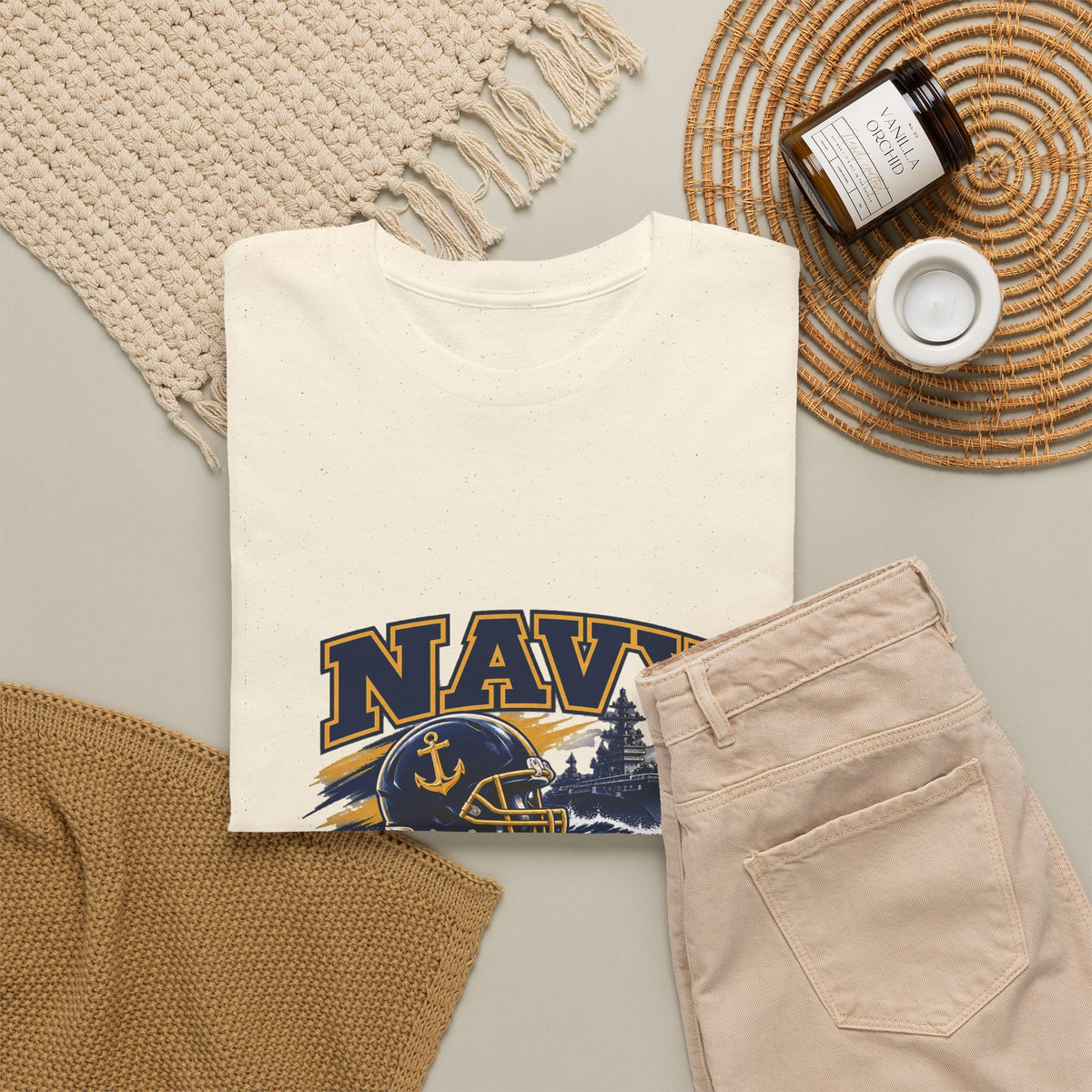 Go Navy Sink Army Graphic T-Shirt