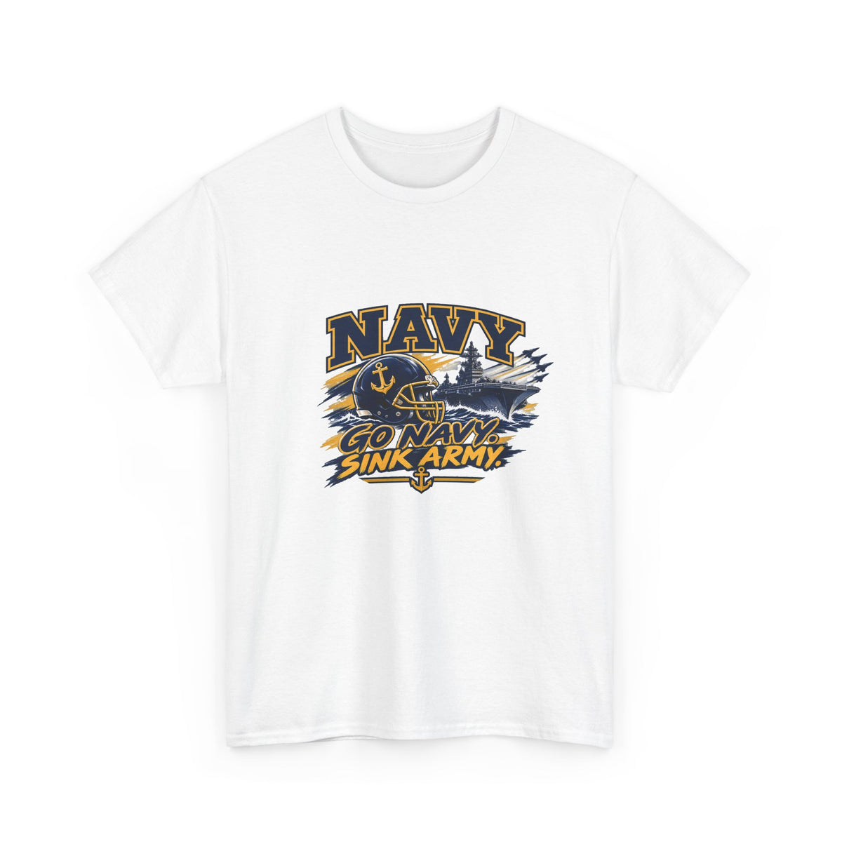 Go Navy Sink Army Graphic T-Shirt