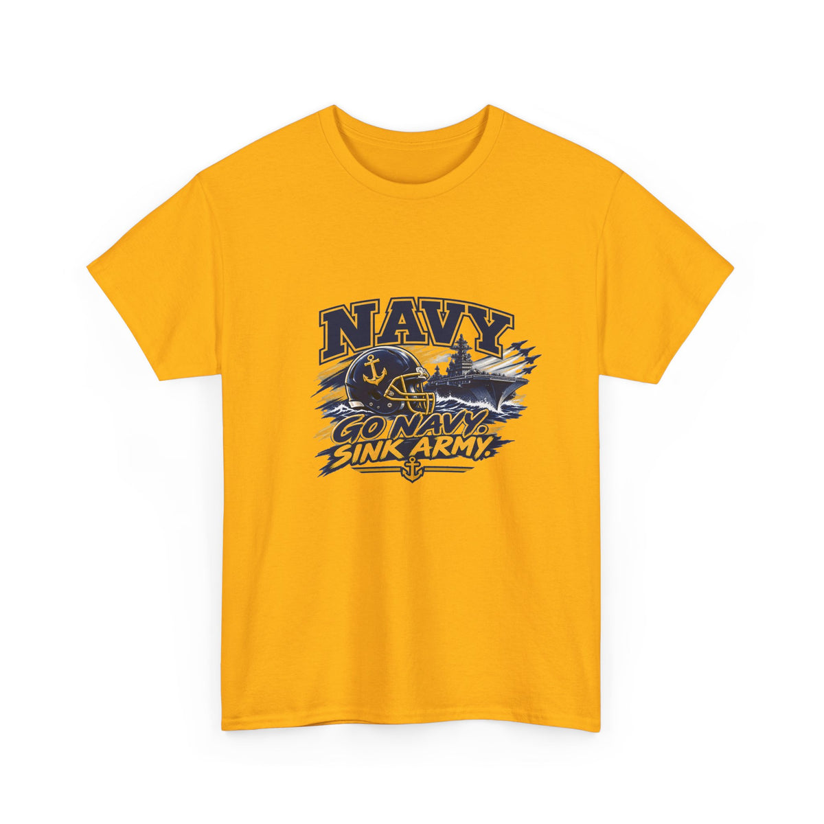 Go Navy Sink Army Graphic T-Shirt