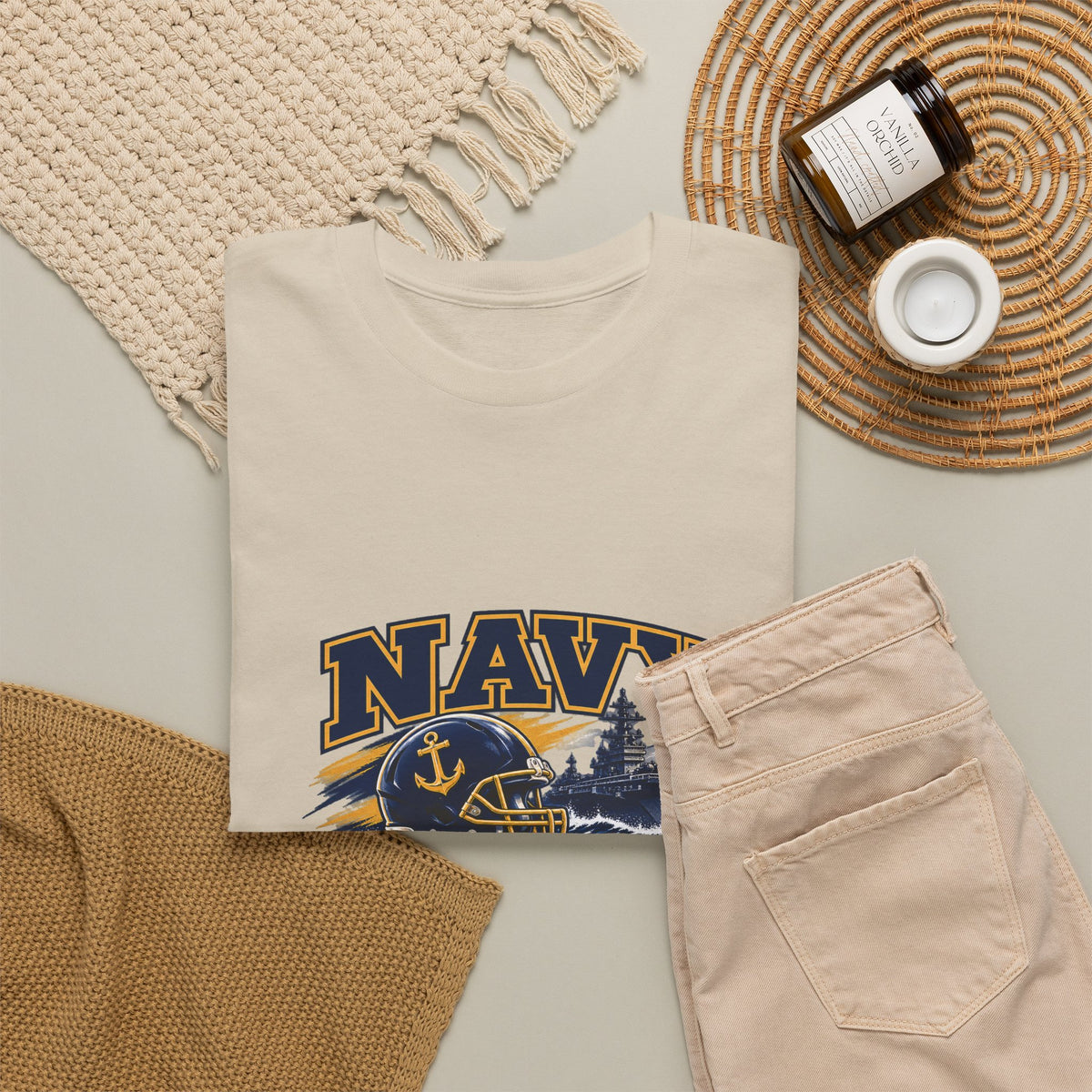 Go Navy Sink Army Graphic T-Shirt