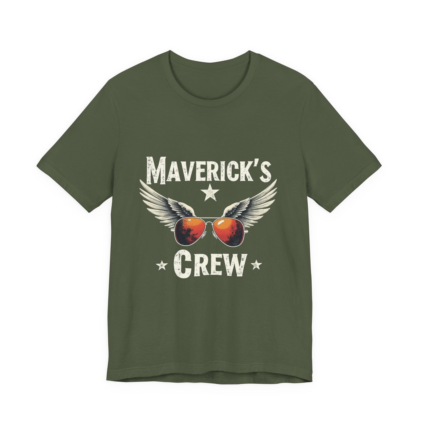 Maverick's Crew Short Sleeve Tee, Unisex T-Shirt, Cool Crew Shirt, Summer Wardrobe Essential, Gift for Friends