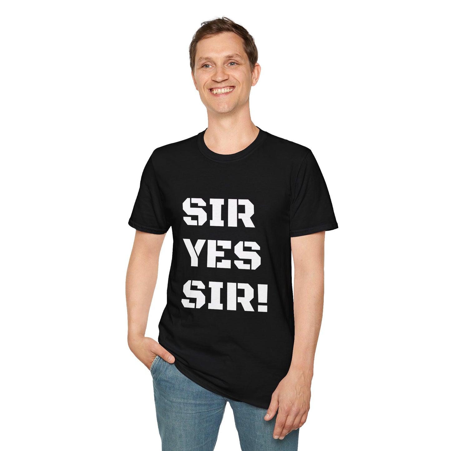 My Navy Dude,Military-Inspired Unisex T-Shirt - 'Sir Yes Sir!' & 'Sir No Sir!' Graphic Tee, Casual Wear, Perfect Gift for Veterans, Troops, [...]