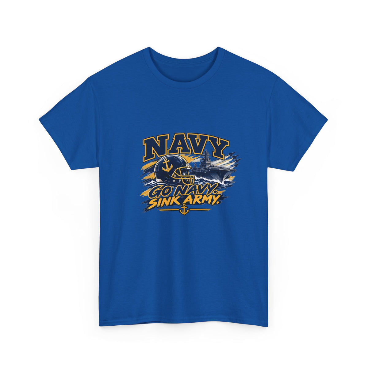 Go Navy Sink Army Graphic T-Shirt