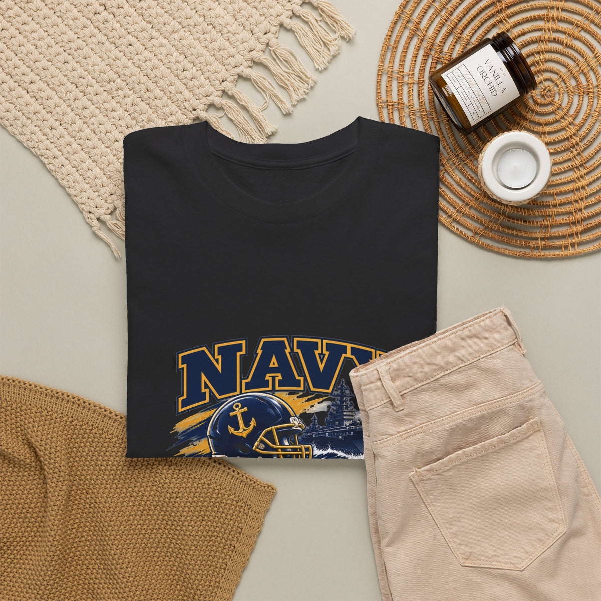 Go Navy Sink Army Graphic T-Shirt
