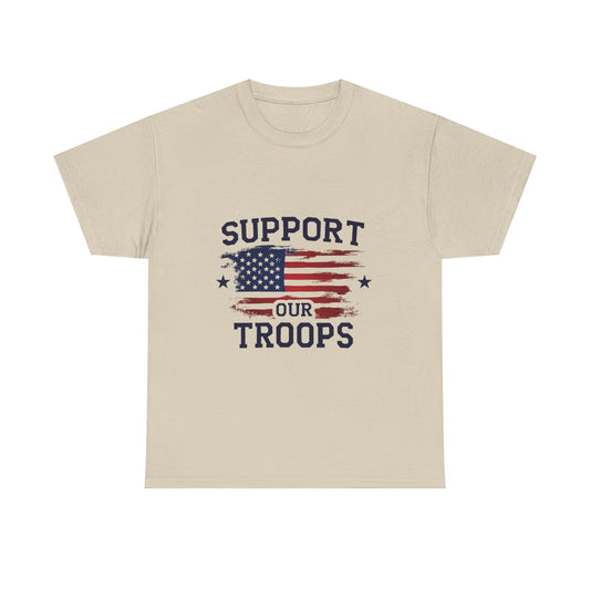 Support Our Troops Unisex T-Shirt | Patriotic Tee | Veteran Appreciation | Military Support | Gift for Heroes