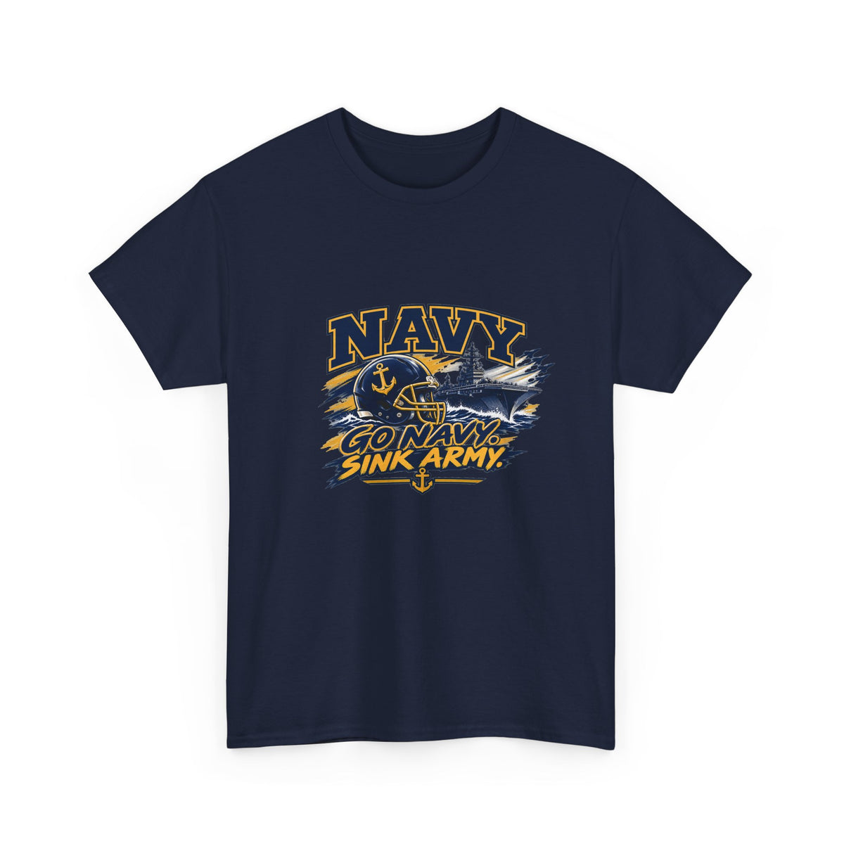 Go Navy Sink Army Graphic T-Shirt