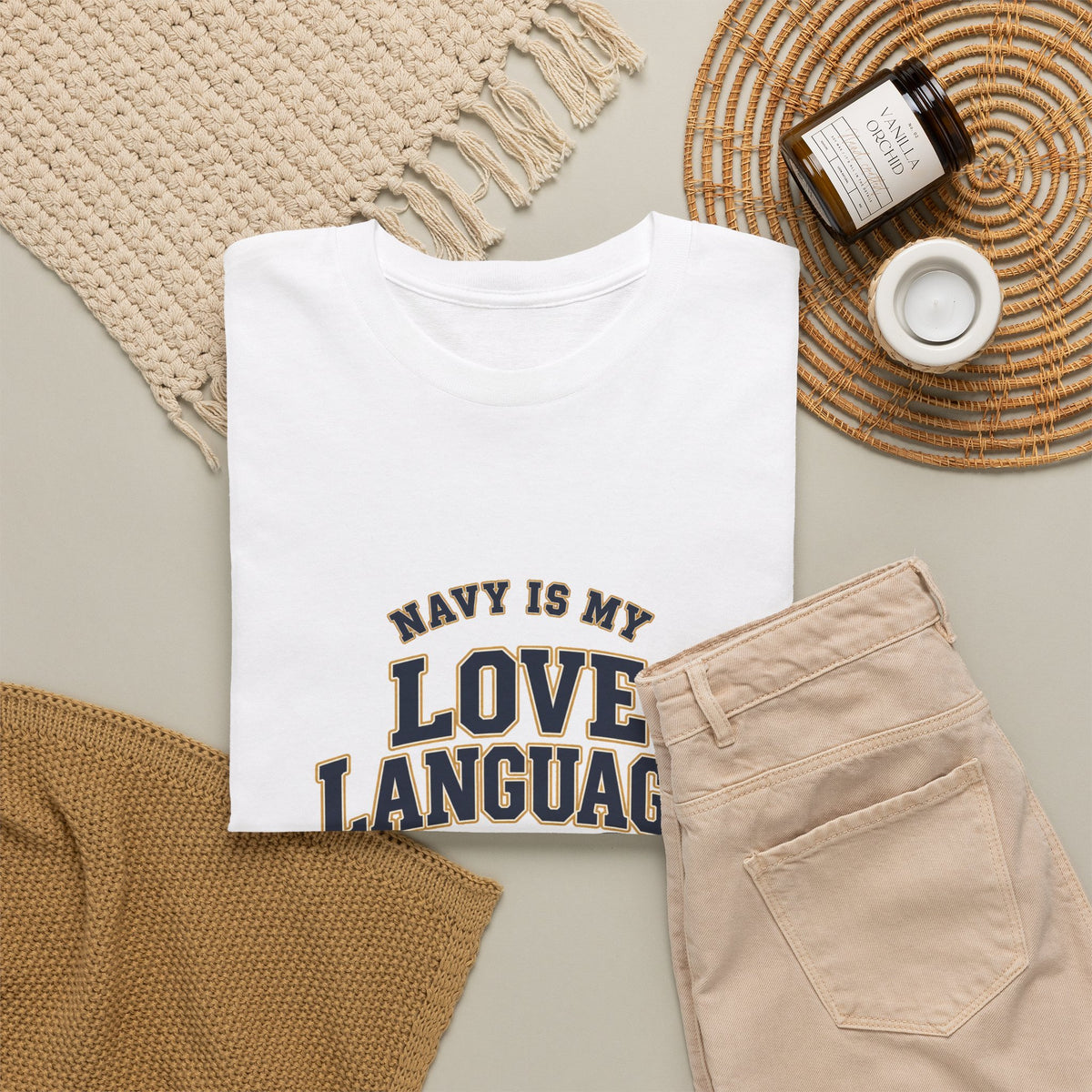 Navy Is My Love Language Army Navy Game 2026 Bow T-Shirt