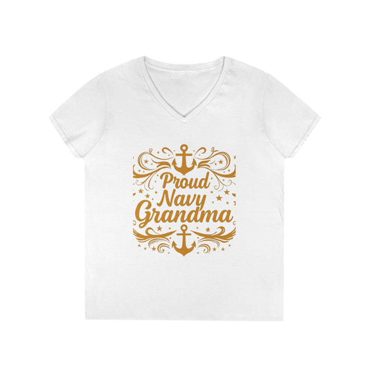 Proud Navy Grandma T-Shirt, Mother's Day Gift, Navy Family Apparel, Cute Grandmother Shirt, Unique Gifts for Her, Anchor Design Tee