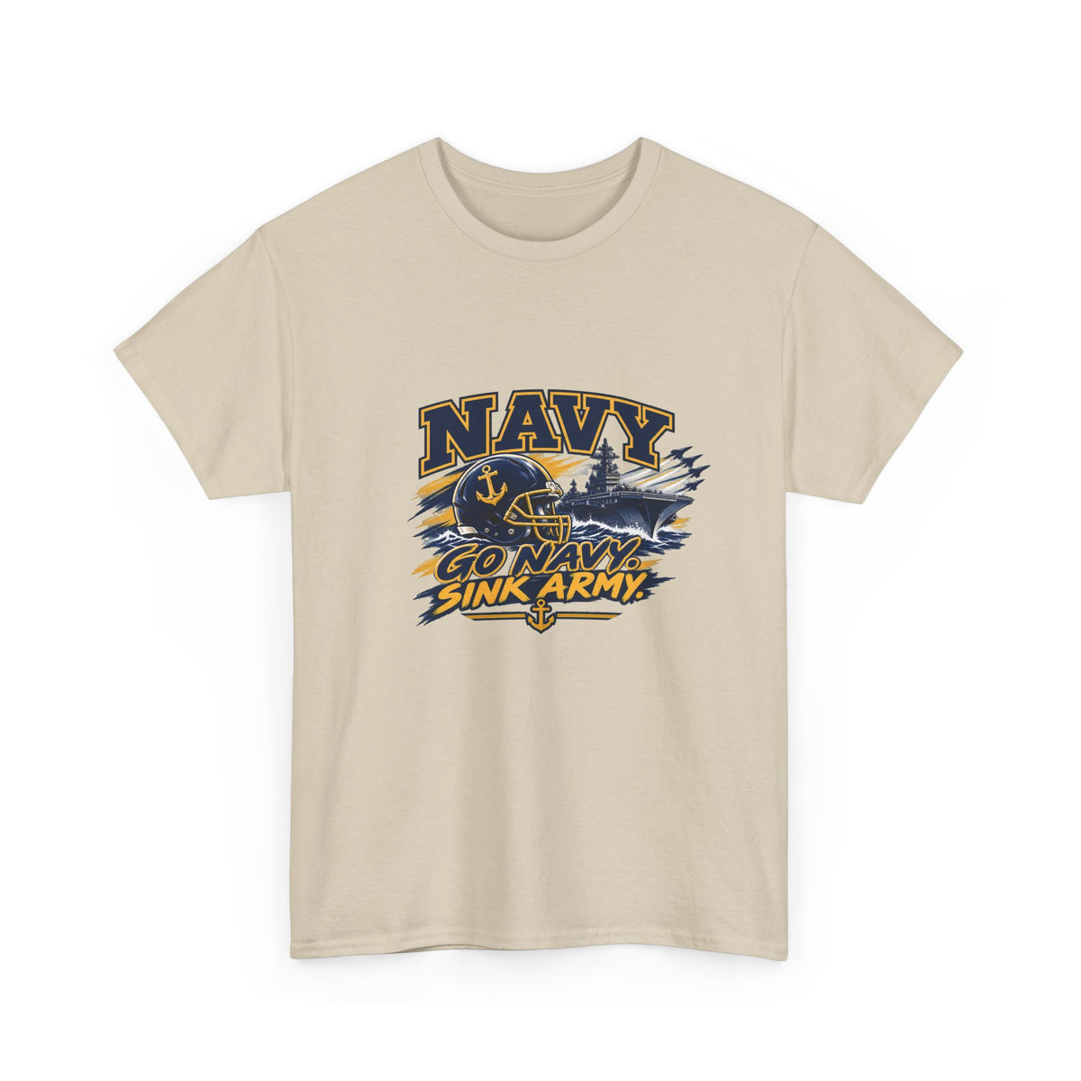 Go Navy Sink Army Graphic T-Shirt