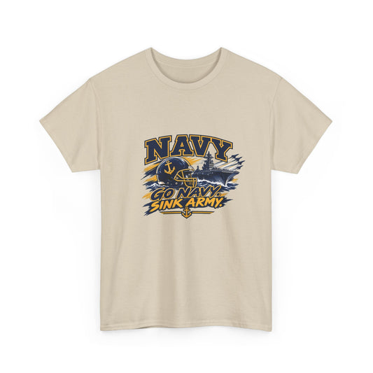 Go Navy Sink Army Graphic T-Shirt