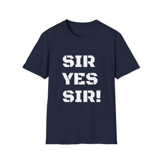 My Navy Dude,Military-Inspired Unisex T-Shirt - 'Sir Yes Sir!' & 'Sir No Sir!' Graphic Tee, Casual Wear, Perfect Gift for Veterans, Troops, [...]